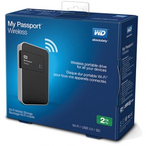 DISCO EXTERNO MY PASSPORT WIRELESS 2TB /HDD /WI-FI /USB3.0 /LEITOR SD WESTERN DIGITAL