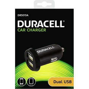 CARREGADOR DUO USB p/ISQUEIRO 1A+2.4A DURACELL - N1472