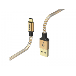 CABO CARREGADOR DADOS USB TYPC, 1,5m  Cor Laranja HAMA - N2261