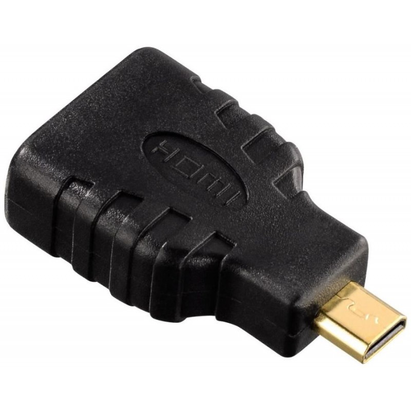 Cabo HDMI 1,5m Plaquó Ouro Com 2 Adaptadores Mini/Micro HAMA