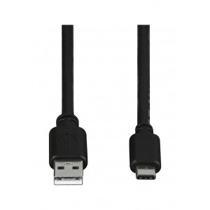 Cabo Conversor USB2.0-A/USB-C 480Mbits/s 1m HAMA de lado